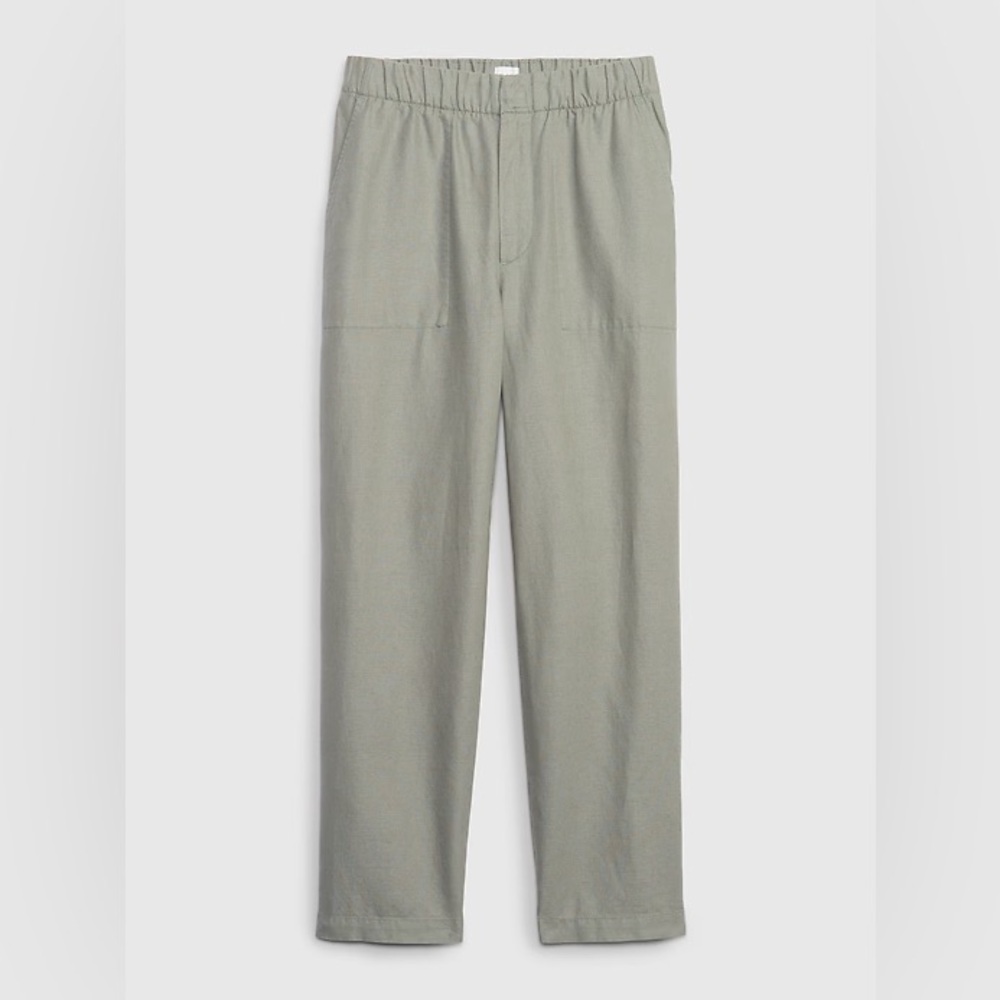 Gap Sage Green Linen Pant (L Petite)